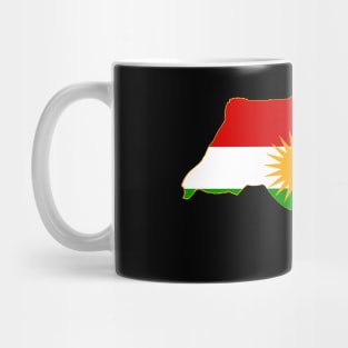 Kurdistan Flag Maps Kurd Kurdish Rojava Mug